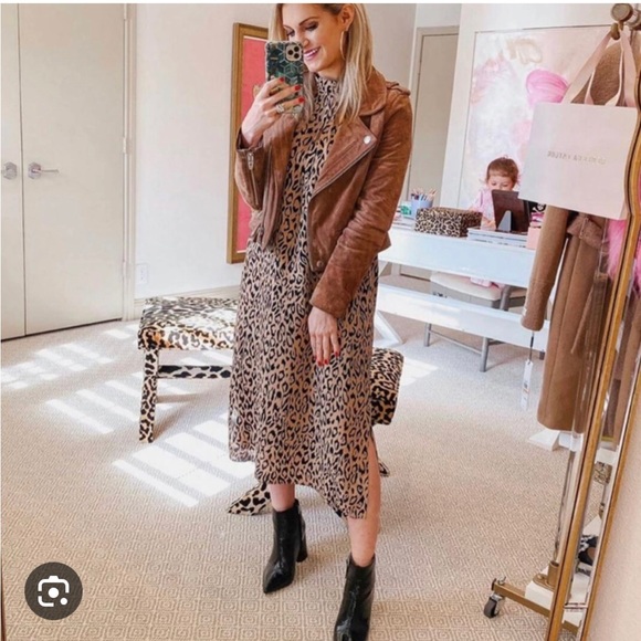 Anthropologie animal print sheath dress sz M - Picture 3 of 8